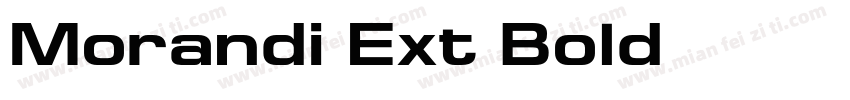 Morandi Ext Bold字体转换